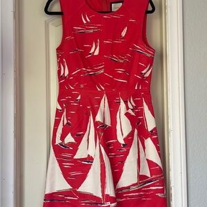 Maeve By Anthropologie Berru Sailboat Print Poplin Size 4